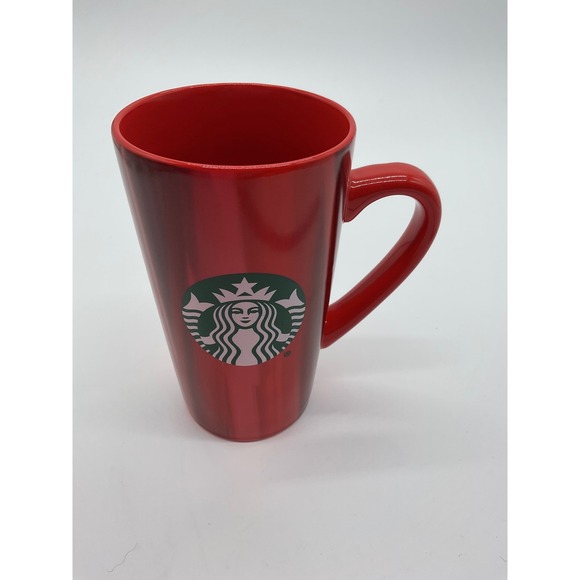 Starbucks Red‎ Coffee Mug, Siren Logo, Ceramic, 16 fl oz - Picture 1 of 6